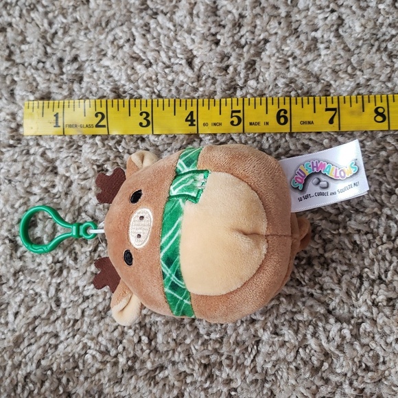 Squishmallows Ruby the Reindeer plush key chain - Picture 5 of 6